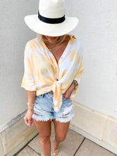 Load image into Gallery viewer, LEMON DROP TIE DYE TUNIC TOP