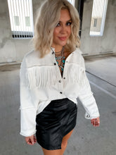 Load image into Gallery viewer, STETSON FRINGE DENIM SHACKET