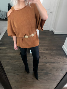 PSL COTTON KNIT SWEATER TUNIC