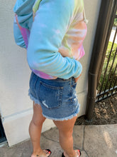 Load image into Gallery viewer, PERFECT HIGHWAISTED DENIM DISTRESSED SHORTS