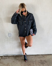 Load image into Gallery viewer, MARLEY STUDDED TWILL SHACKET