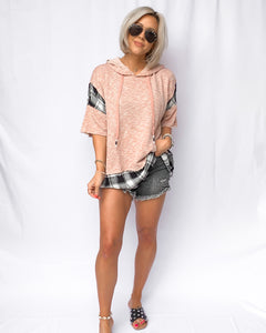 213 PLAID HOODIE  | (SMALL ONLY)