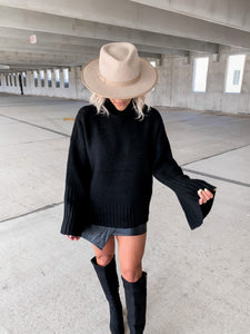 RING MY BELL STATEMENT SLEEVE SWEATER