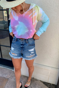 PERFECT HIGHWAISTED DENIM DISTRESSED SHORTS