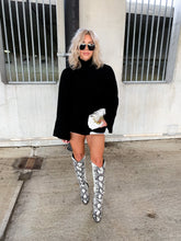 Load image into Gallery viewer, RING MY BELL STATEMENT SLEEVE SWEATER