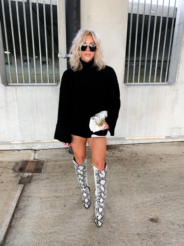 RING MY BELL STATEMENT SLEEVE SWEATER