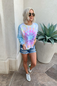 STARBURST TIE DYE PULLOVER