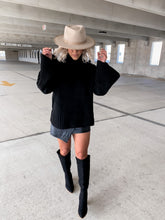Load image into Gallery viewer, RING MY BELL STATEMENT SLEEVE SWEATER