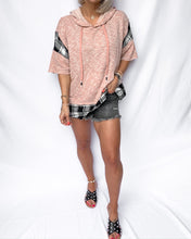 Load image into Gallery viewer, 213 PLAID HOODIE  | (SMALL ONLY)