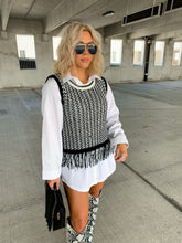 Load image into Gallery viewer, REMI KNIT FRINGE SLEEVELESS TOP