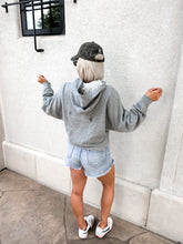 Load image into Gallery viewer, ZIPPED UP GREY HOODIE