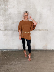 PSL COTTON KNIT SWEATER TUNIC