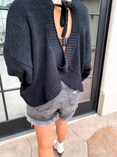 Load image into Gallery viewer, TEDDY OPEN BACK KNIT SWEATER -  | (LARGE ONLY)