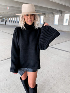 RING MY BELL STATEMENT SLEEVE SWEATER