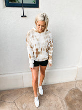 Load image into Gallery viewer, MOCHA TIE DYE HOODIE   | (SMALL ONLY)