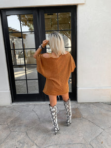 PSL COTTON KNIT SWEATER TUNIC