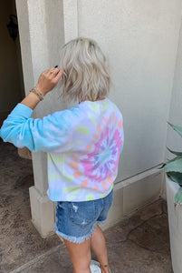 STARBURST TIE DYE PULLOVER