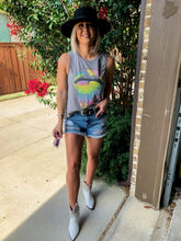 Load image into Gallery viewer, &#39;LOL&#39; TIE DYE GRAPHIC TANK | (SMALL ONLY)