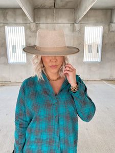 JADED PLAID BUTTON DOWN FLANNEL