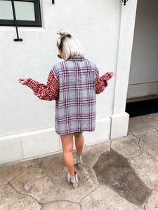 DALLAS PLAID BUTTON DOWN-  | (SMALL ONLY)